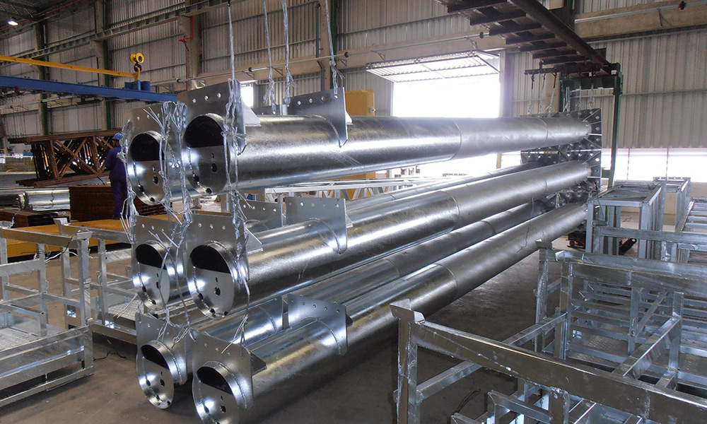Hot Dip Galvanising coating on Pipes